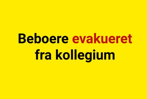 Beboere evakueret fra kollegium