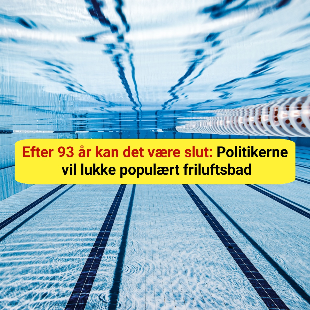 Efter 93 år kan det være slut: Politikerne vil lukke populært friluftsbad