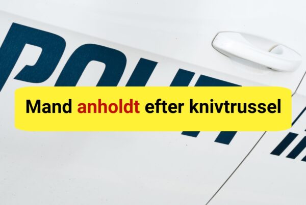 35-årig anholdt efter trusler med kniv - politiet rykkede massivt ud