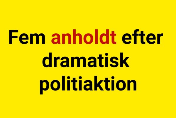 Fem anholdt efter dramatisk politiaktion