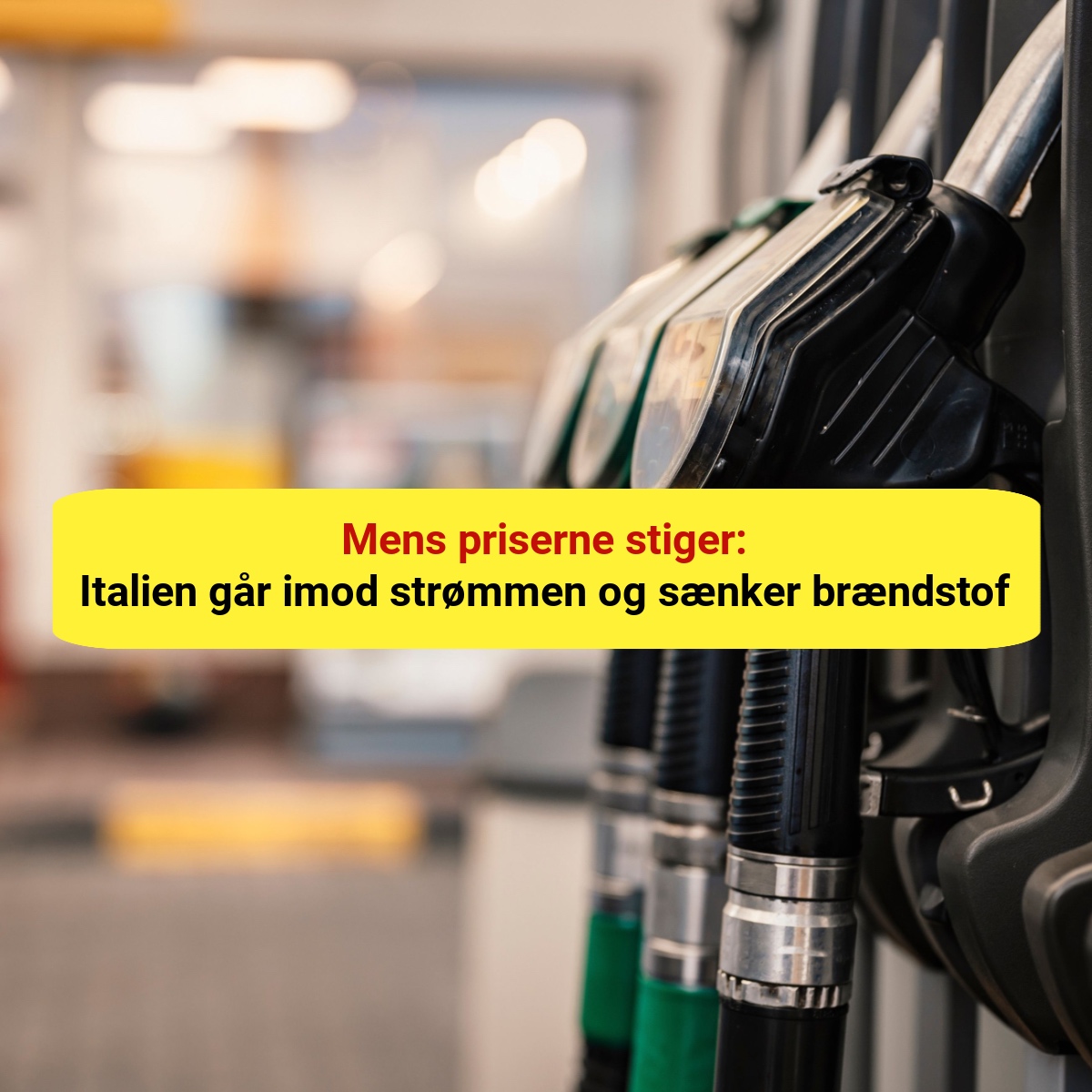 Mens priserne stiger: Italien går imod strømmen og sænker brændstof