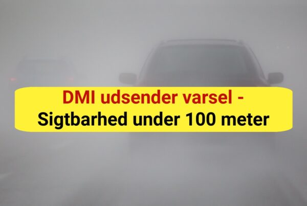 DMI udsender varsel - Sigtbarhed under 100 meter
