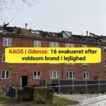 KAOS i Odense: 16 evakueret efter voldsom brand i lejlighed