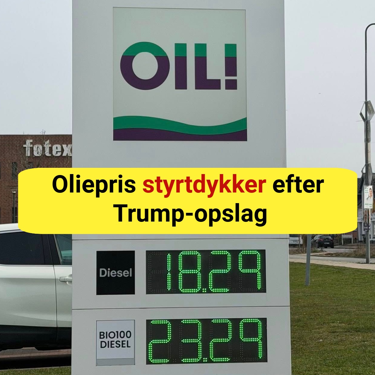 Oliepris styrtdykker efter Trump-opslag