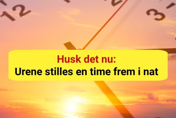 I nat skal urene stilles en time frem