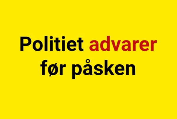 Politiet advarer før påsken