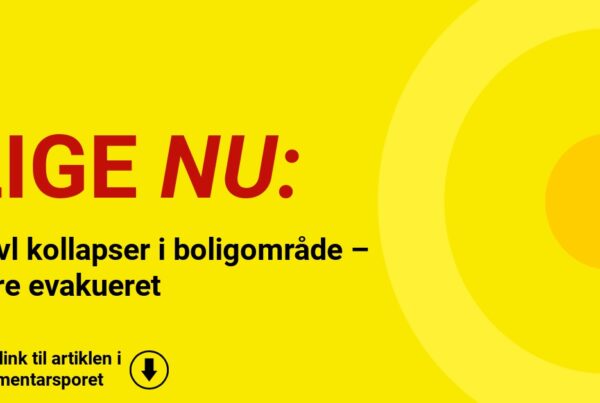 Gavl kollapser i boligområde – flere evakueret