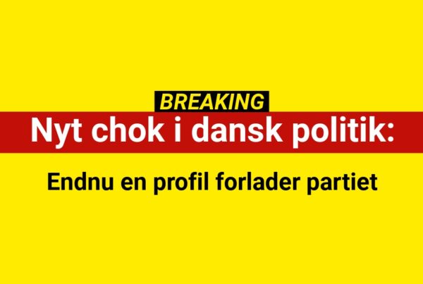 Nyt chok i dansk politik: Endnu en profil forlader partiet
