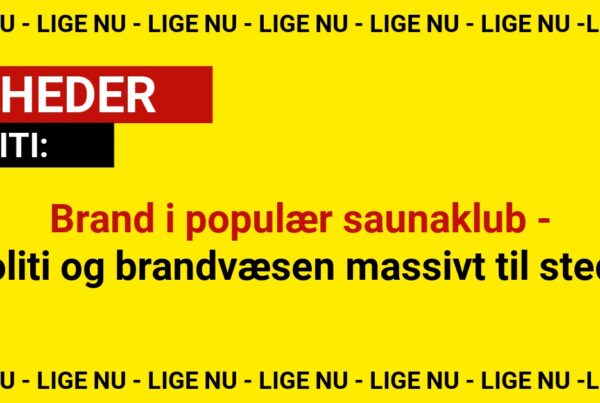 Brand i populær saunaklub - politi og brandvæsen massivt til stede