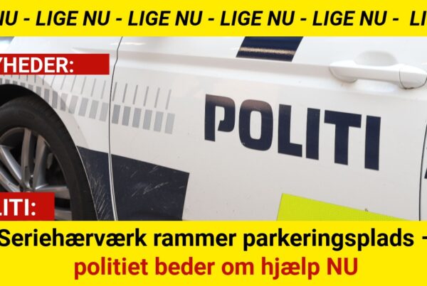 Seriehærværk rammer parkeringsplads – politiet beder om hjælp NU