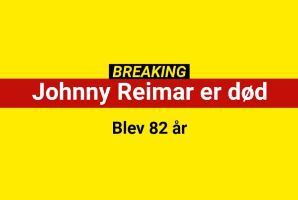 BREAKING: Johnny Reimar er død