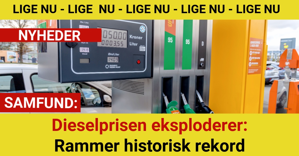 Dieselprisen eksploderer: Rammer historisk rekord