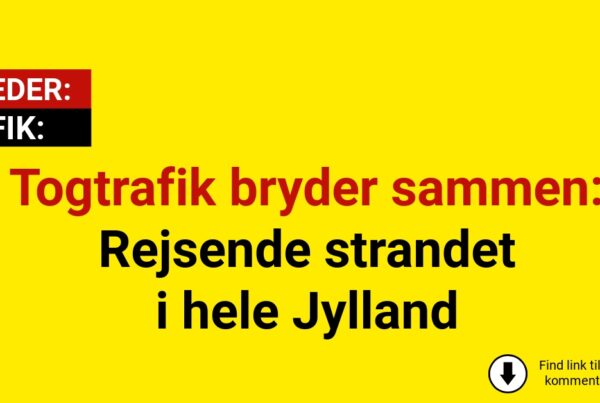 Kaos i Jylland: Næsten alle tog aflyst – tusindvis ramt