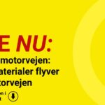 Kaos på motorvejen: Byggematerialer flyver over motorvejen