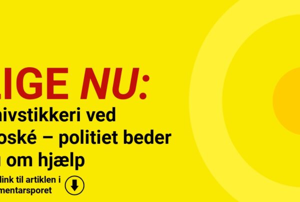 Knivstikkeri ved moské – politiet beder nu om hjælp