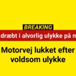 Endte fatalt: Person afgået ved døden efter voldsomt sammenstød