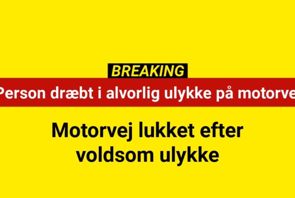 Endte fatalt: Person afgået ved døden efter voldsomt sammenstød