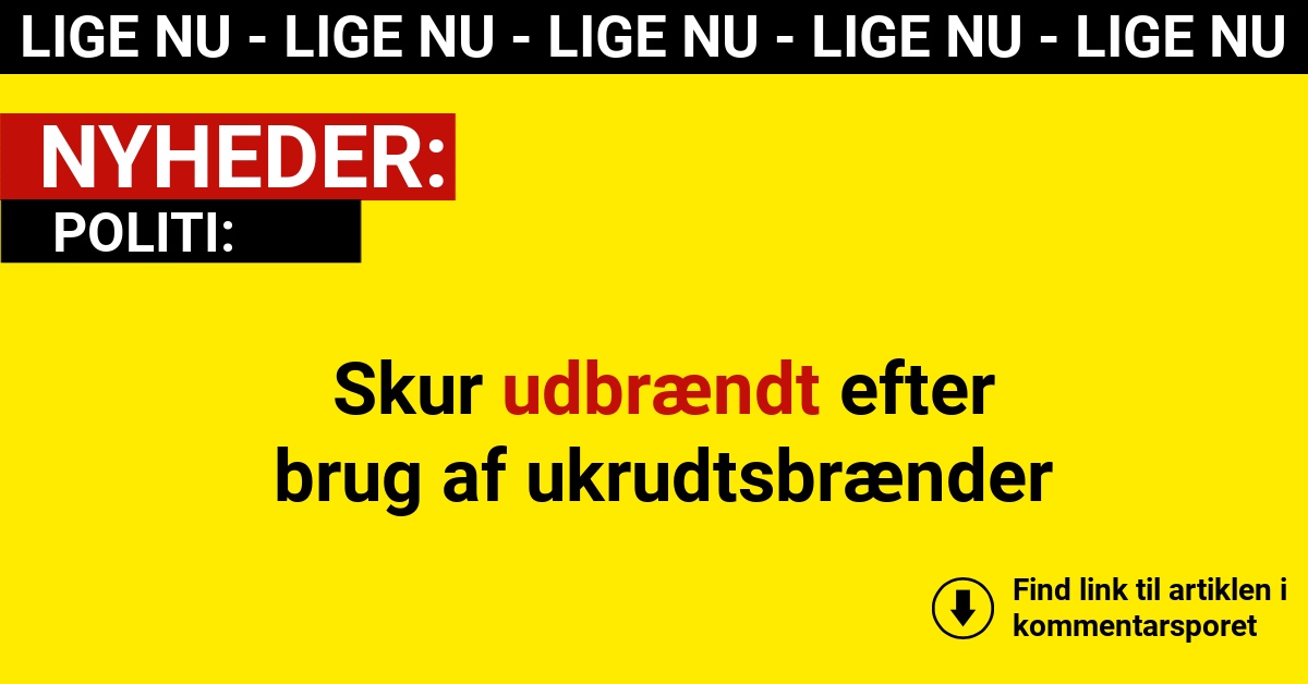 Skur udbrændt efter brug af ukrudtsbrænder
