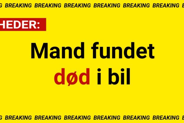 Mand fundet død i bil