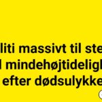 Politi massivt til stede ved mindehøjtidelighed efter dødsulykke