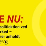 Kæmpe politiaktion ved supermarked – to personer anholdt