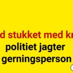 Mand stukket med kniv – politiet jagter gerningsperson