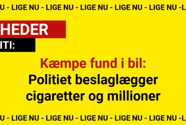 Kæmpe fund i bil: Politiet beslaglægger cigaretter og millioner