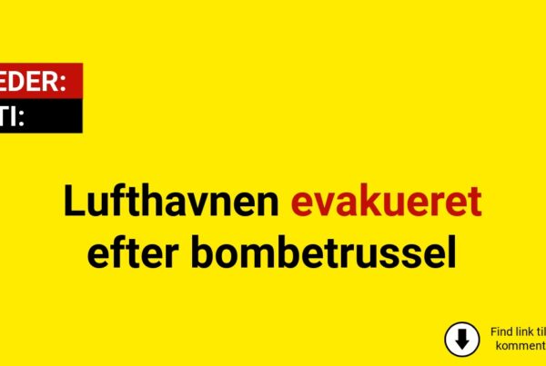 Lufthavnen evakueret efter bombetrussel