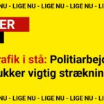 Trafik i stå: Politiarbejde lukker vigtig strækning