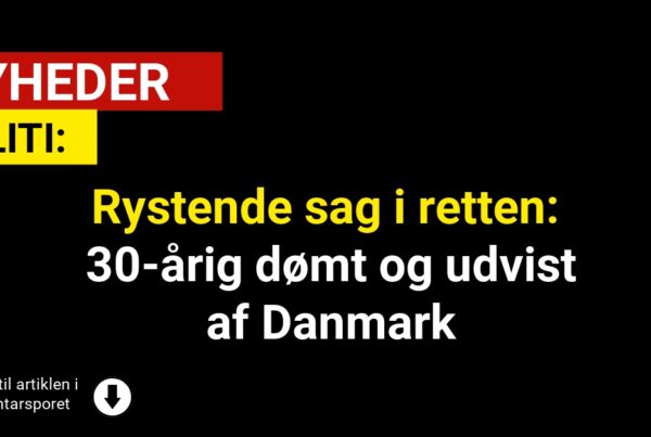 Rystende sag i retten: 30-årig dømt og udvist af Danmark