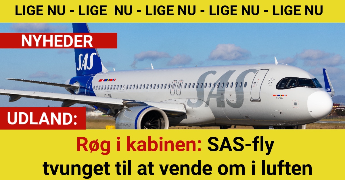 Røg i kabinen: SAS-fly tvunget til at vende om i luften