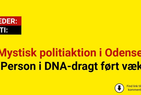Mystisk politiaktion i Odense: Person i DNA-dragt ført væk