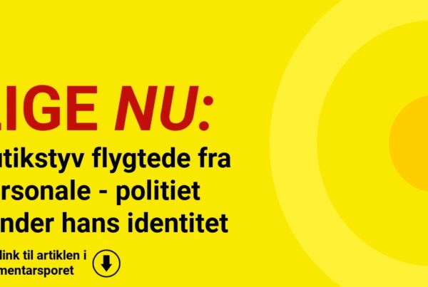 Butikstyv flygtede fra personale - politiet kender hans identitet