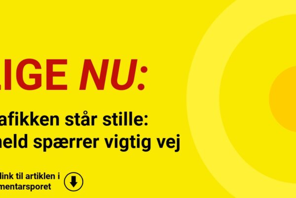 Trafikken står stille: Uheld spærrer vigtig vej