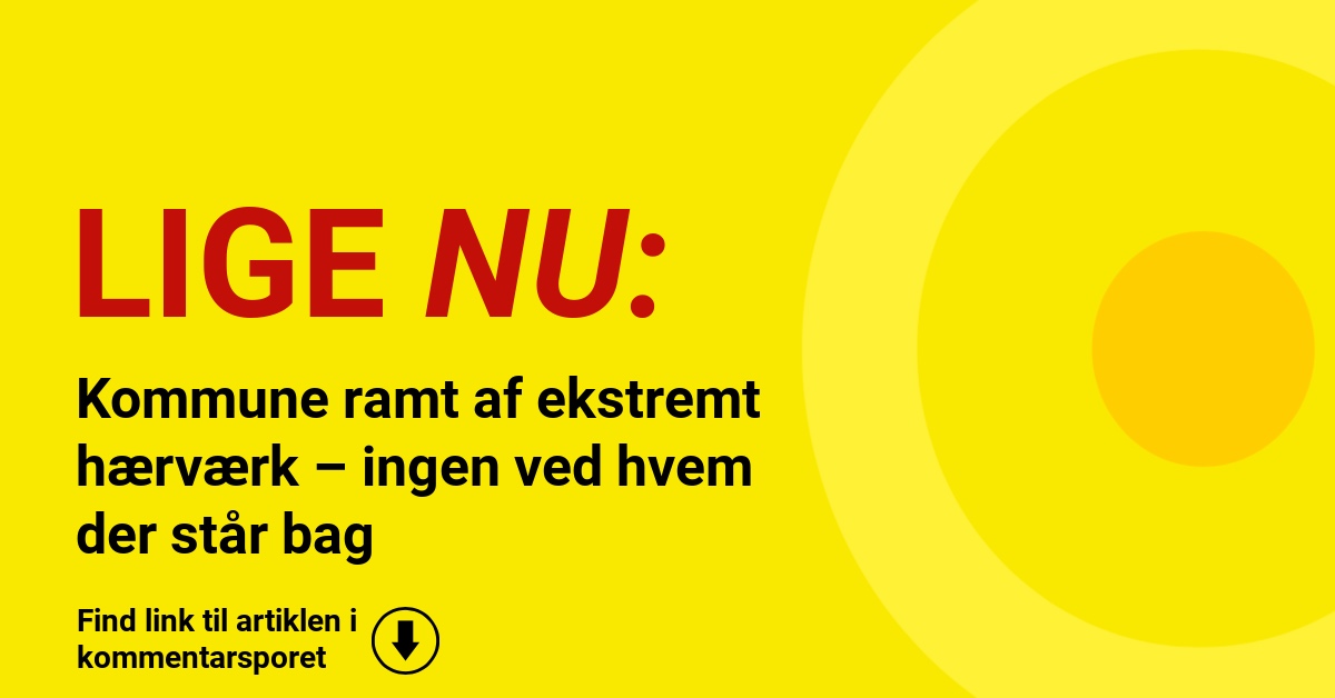 Kommune ramt af ekstremt hærværk – ingen ved hvem der står bag