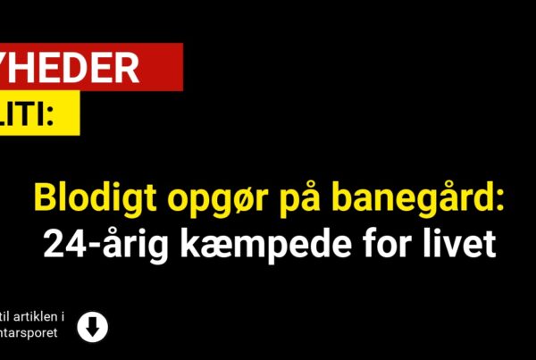 Blodigt opgør på banegård: 24-årig kæmpede for livet