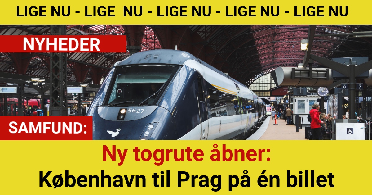 Ny togrute åbner: København til Prag på én billet
