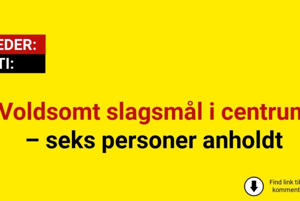 Voldsomt slagsmål i centrum – seks personer anholdt