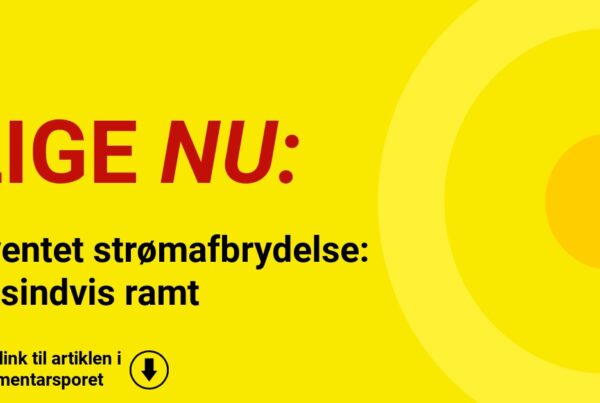 Uventet strømafbrydelse: Tusindvis ramt