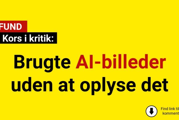 Røde Kors i kritik: Brugte AI-billeder uden at oplyse det
