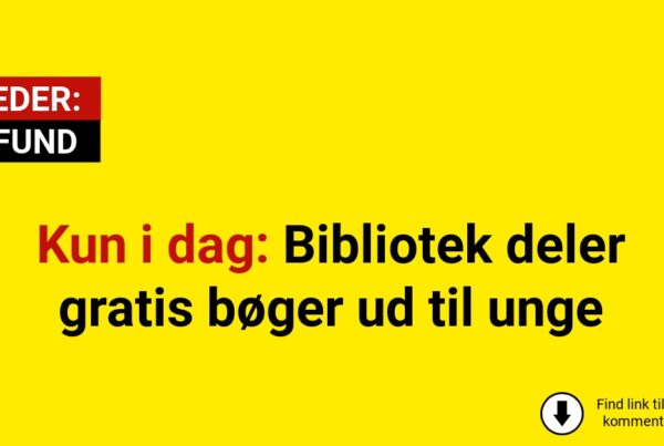 Kun i dag: Bibliotek deler gratis bøger ud til unge