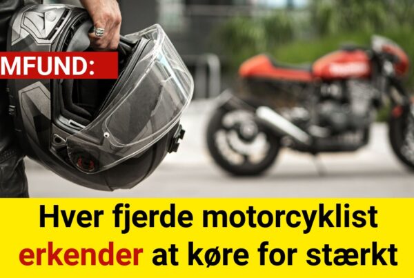 Hver fjerde motorcyklist erkender at køre for stærkt