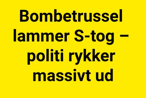Bombetrussel lammer S-tog – politi rykker massivt ud
