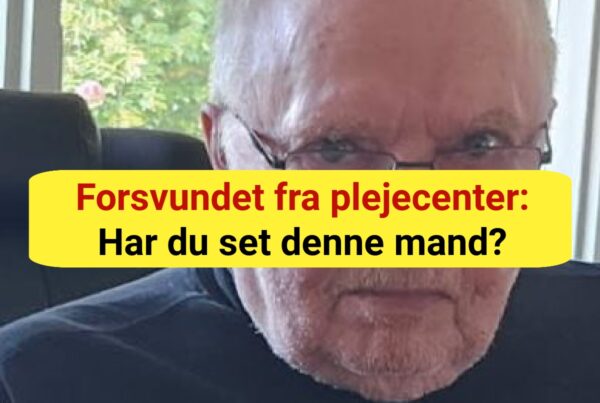 Forsvundet fra plejecenter: Har du set denne mand?