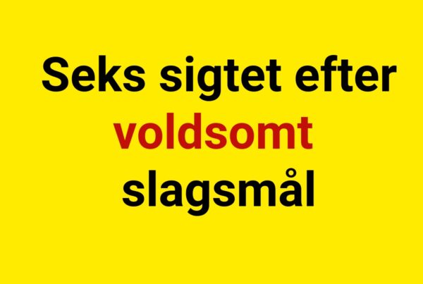 Seks sigtet efter voldsomt slagsmål
