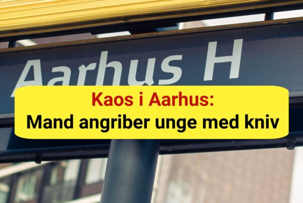 Kaos i Aarhus: Mand angriber unge med kniv – politiet kalder det umotiveret