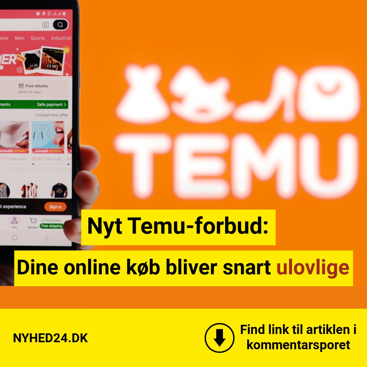 Nyt Temu-forbud: Dine online køb bliver snart ulovlige