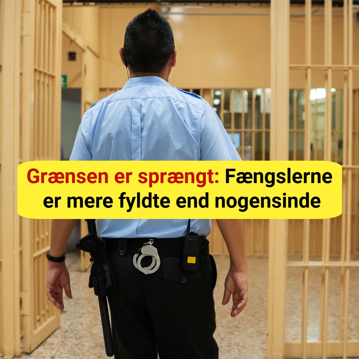 Fængslerne overfyldte – nu slår eksperter alarm