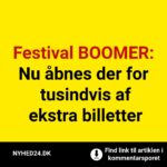 Festival BOOMER: Nu åbnes der for tusindvis af ekstra billetter
