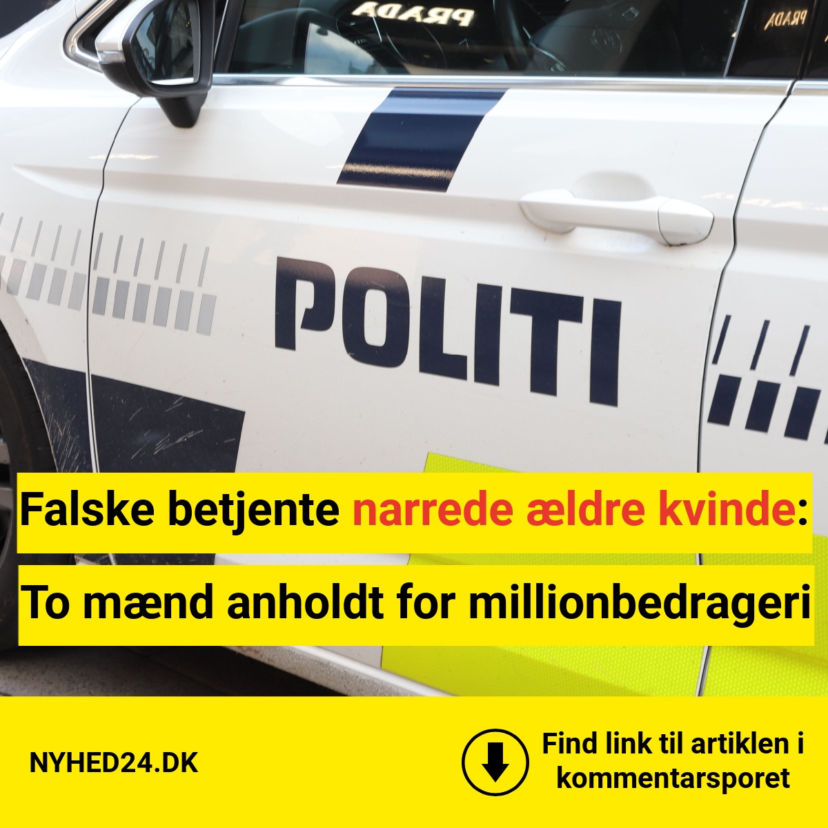 Falske betjente narrede ældre kvinde – to mænd anholdt for millionbedrageri